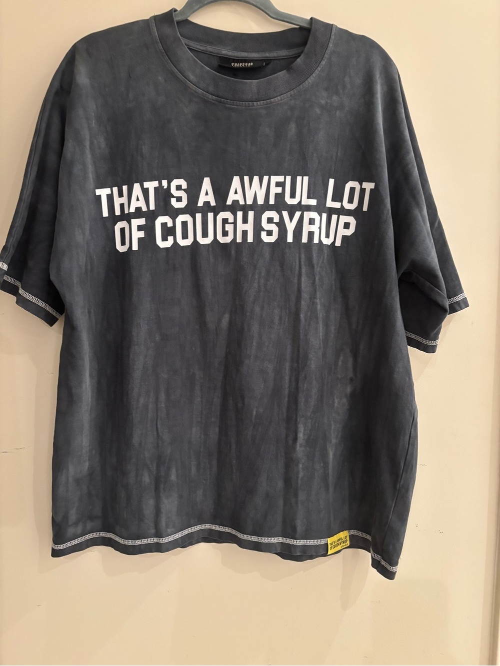 Trapstar Graphic Tee - 'That's A Awful Lot Of Cough Syrup'